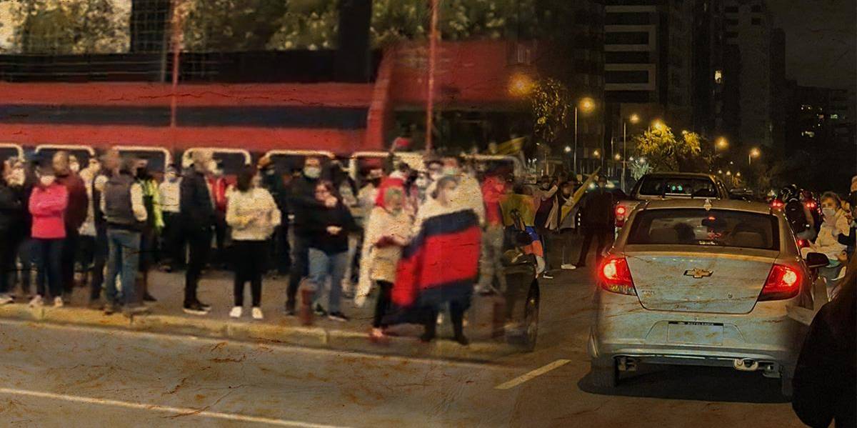 En Quito hubo plantones para rechazar la violencia en el paro