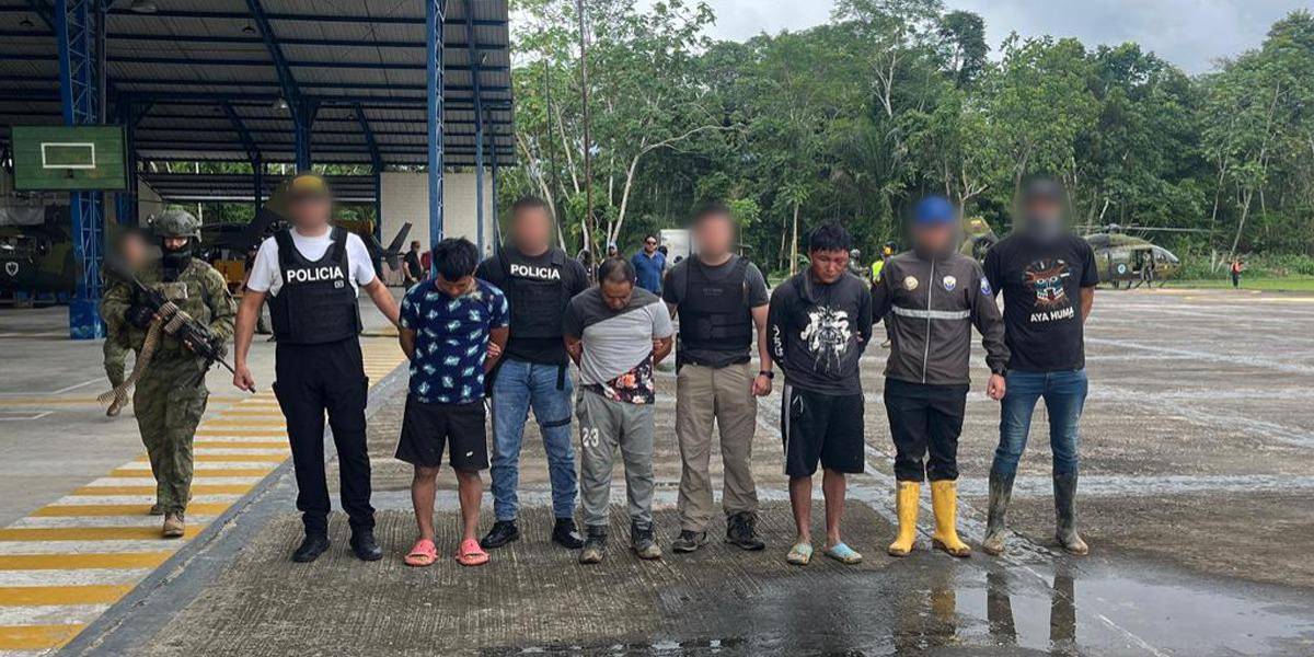 Tres hombres fueron detenidos cerca del río Punino de Orellana con tres granadas