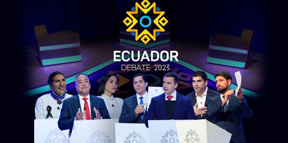 Elecciones Ecuador 2023: el formato del debate impidió que los candidatos hablaran de su pasado y las acusaciones quedaron en el aire