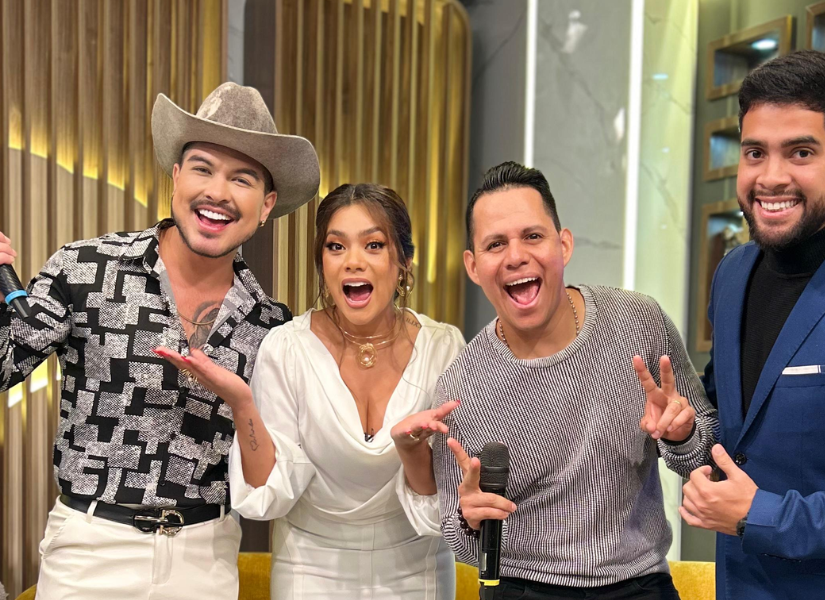 Alejandro Montes de Oca, Dora West, Jhonatan Luna y Toño Navarrete en una imagen de archivo.