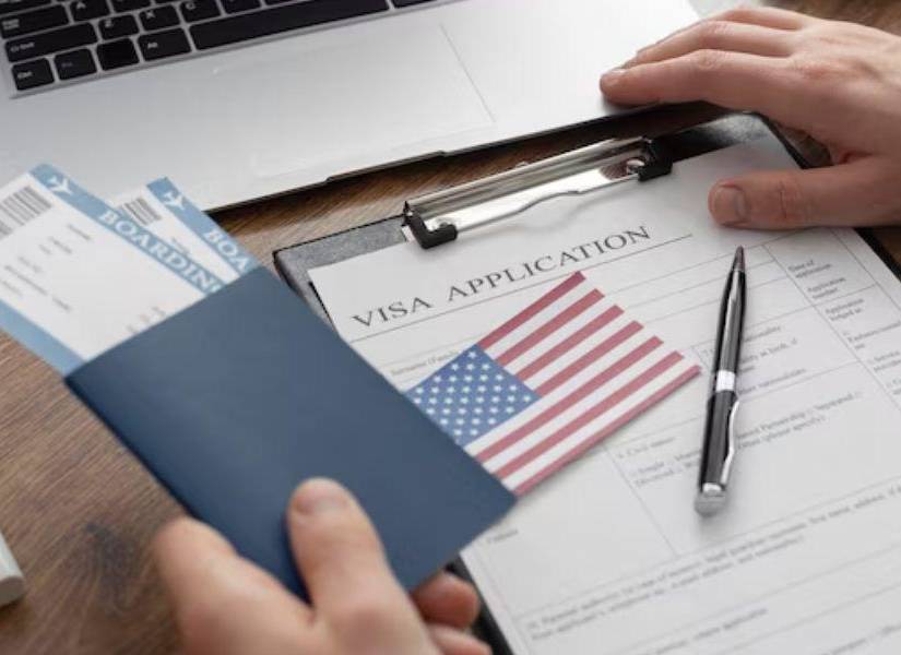 Imagen referencial a visa americana.