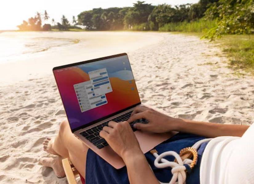 Imagen referencial a un nómada digital.