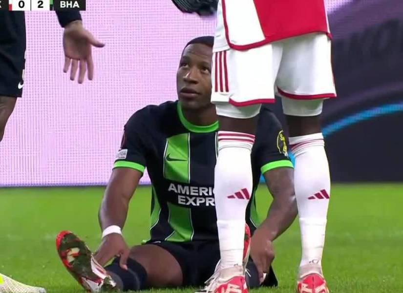 Pervis Estupiñán, jugador ecuatoriano, había vuelto a las canchas, pero una lesión lo dejó fuera.