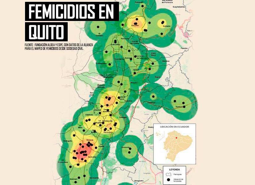 Los femicidios en Quito se han concentrado sobre todo en el sur de la capital.