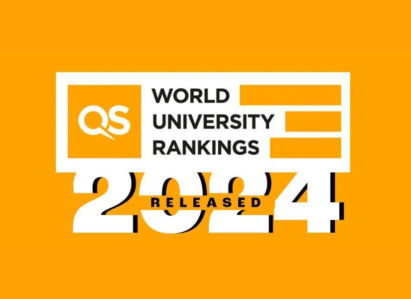 Logo de la evaluadora británica Quacquarelli Symonds (QS) World University Rankings 2024, institución encargada de realizar el ranking de universidades.