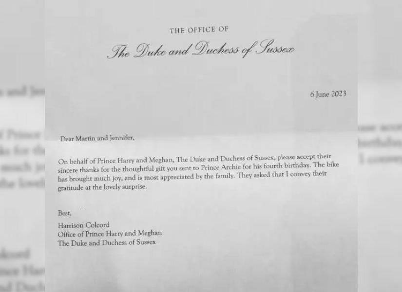 Cartas de los duques de Sussex en una imagen de archivo.