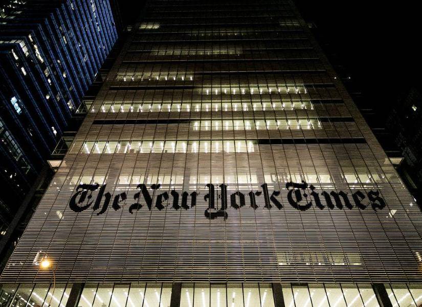 Imagen referencial de la fachada del reconocido medio de comunicación ubicado en la ciudad de New York en los Estados Unidos de América.