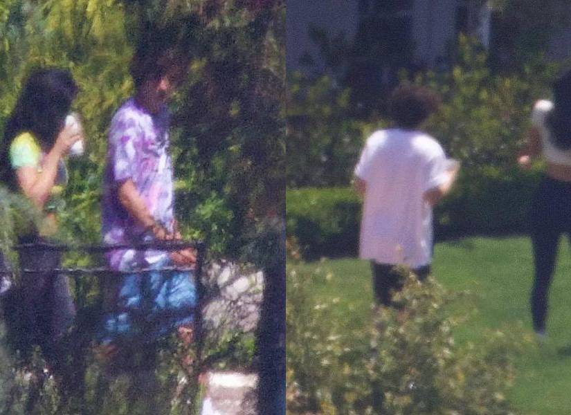 Kylie Jenner y Timothée Chalamet juntos durante una barbacoa en Beverly Hilss en una imagen de archivo.