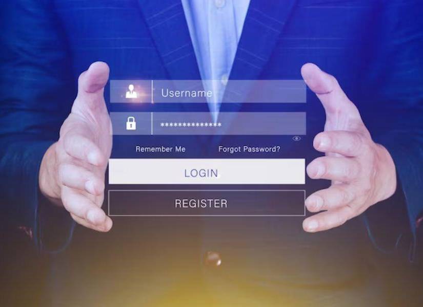 Cuenta virtual en una imagen de archivo.