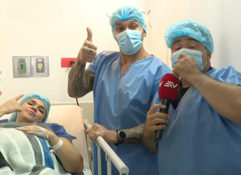 Melanie Gallegos, José Urrutia y Henry Bustamante en una imagen de archivo.