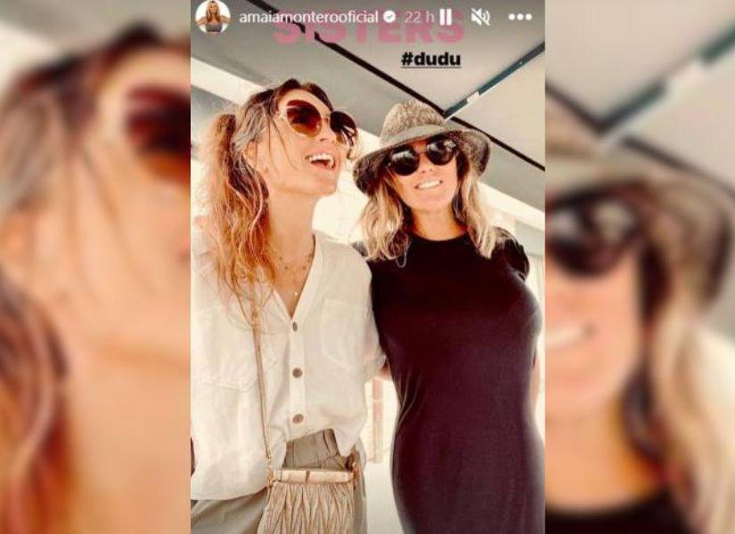 Captura de la historia que subió Montero en su cuenta oficial en Instagram junto a su hermana, Idiona.