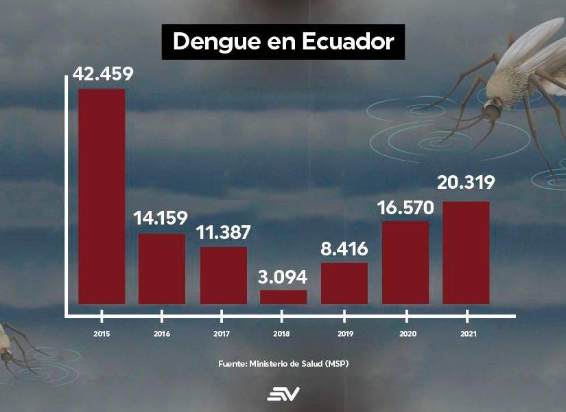 Desde 2019 los casos de dengue van en aumento.