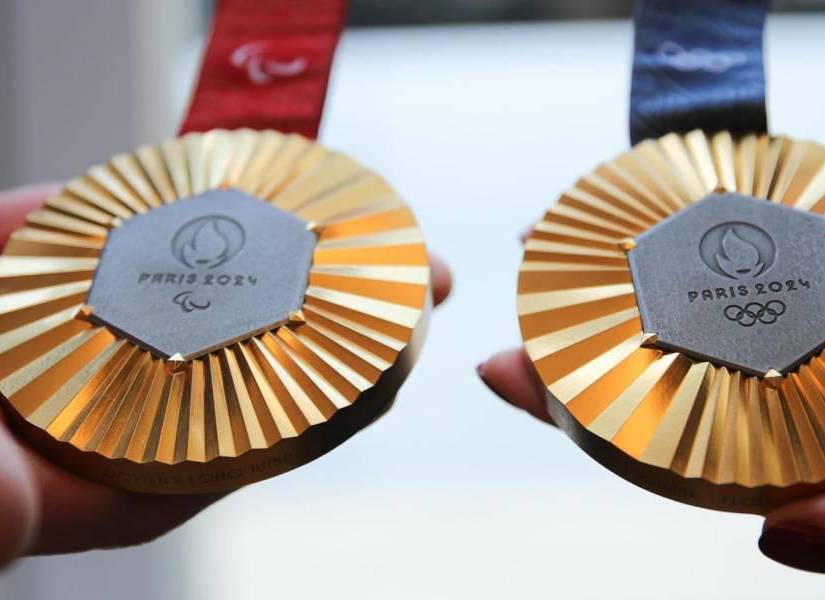 Así se van las medallas que se van a entregar a los deportistas en los Juegos Olímpicos de París 2024.