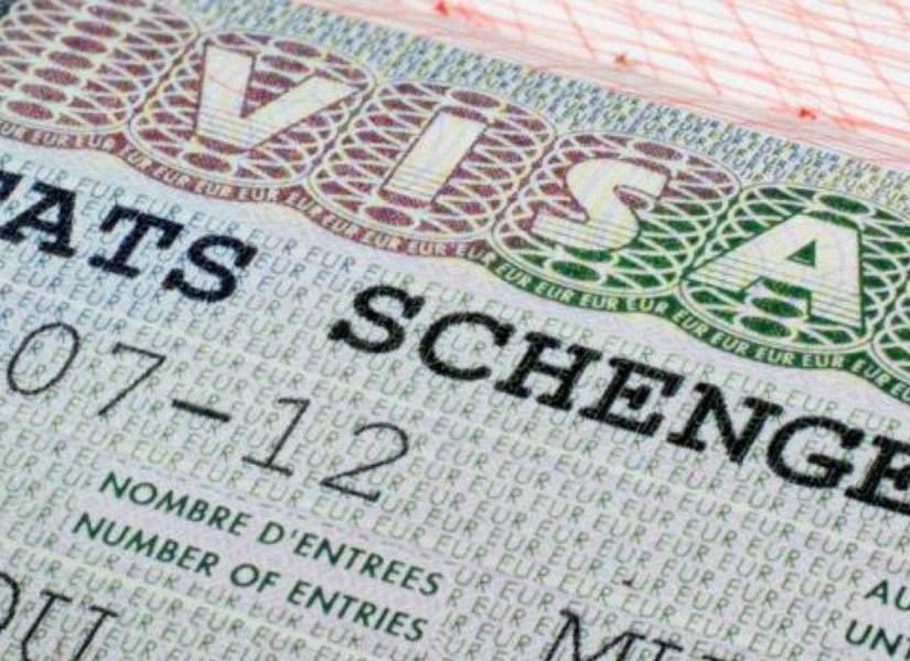 Visa Schengen en una imagen de archivo.