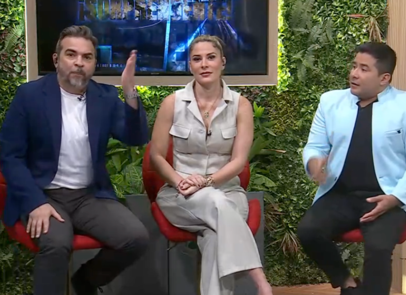 Diego Spotorno, Gaby Díaz y Henry Bustamante en una imagen de archivo.