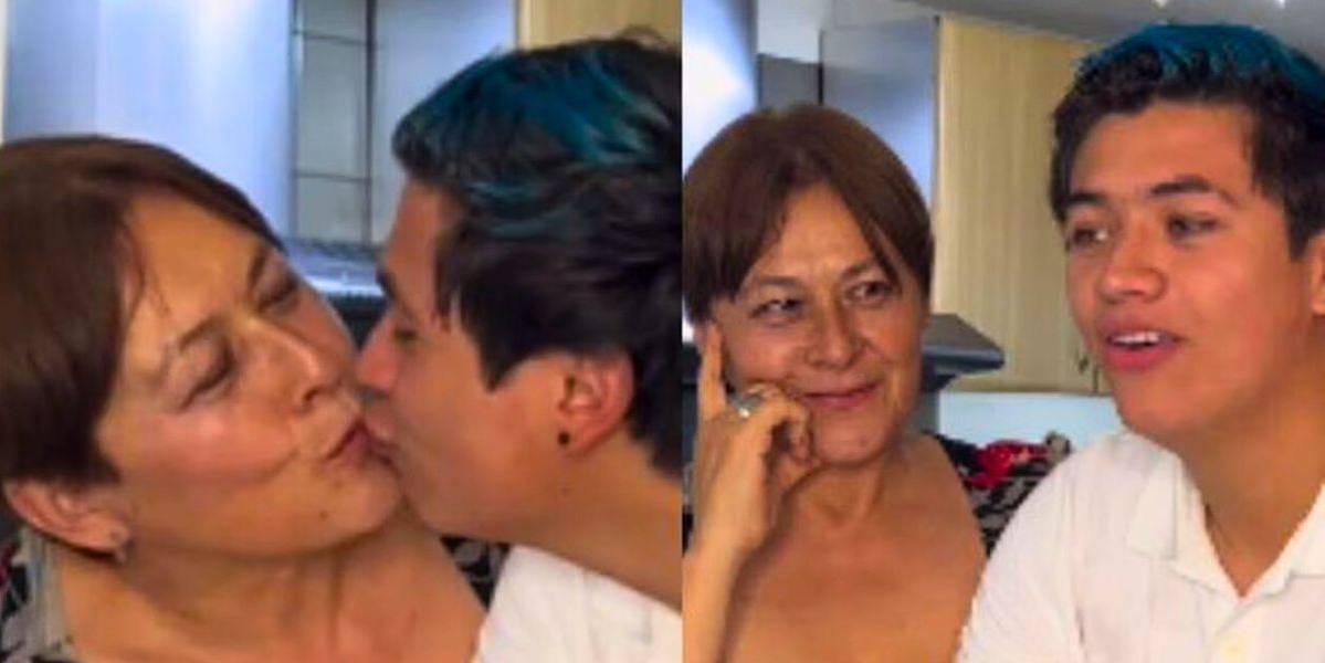 Eres la mujer de mi vida: La actriz colombiana Alina Lozano y su joven novio se comprometieron en vivo