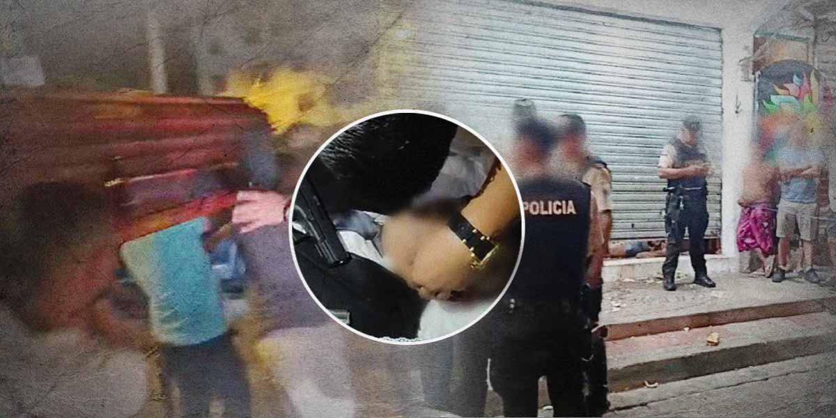 Alias Moro, uno de los 6 asesinados en Montañita, es despedido en Manta con mariachi, pirotecnia y armas