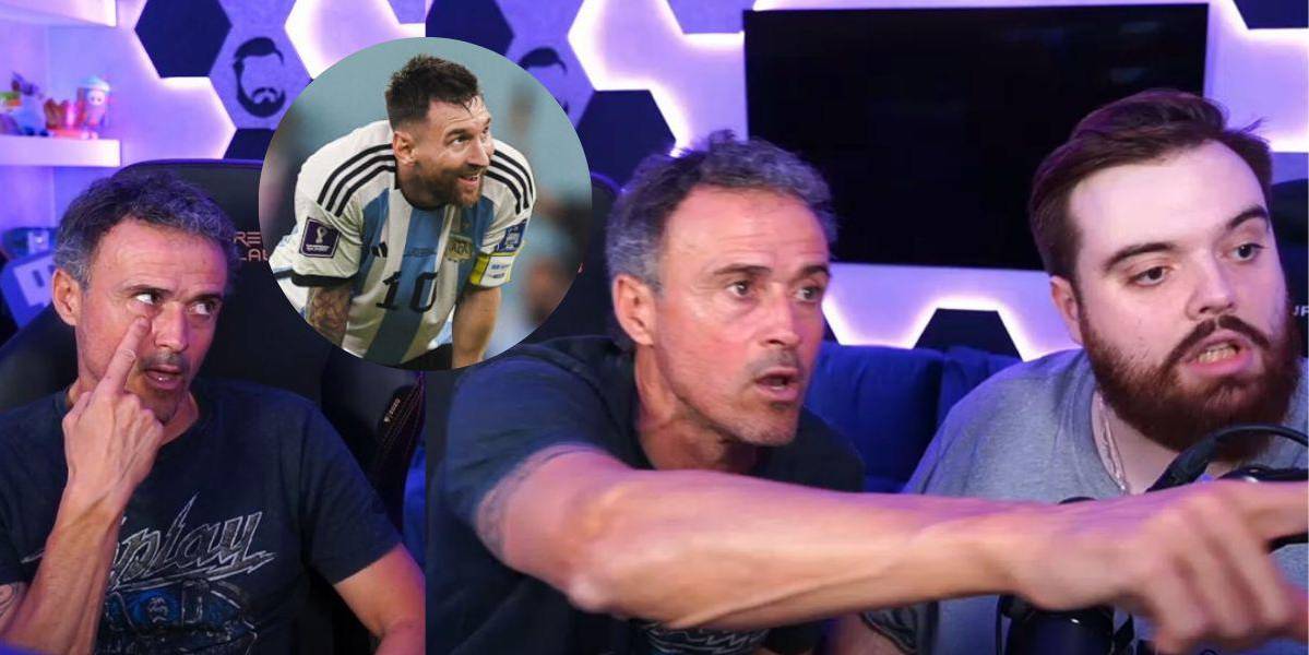 La viral predicción del Mundial de Luis Enrique y su confesión sobre Lionel Messi en transmisión con Ibai Llanos