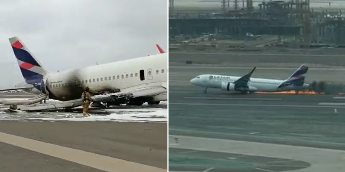Grave accidente en el Aeropuerto Internacional Jorge Chávez de Lima en Perú
