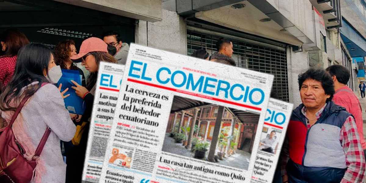 Los empleados de El Comercio exigen al presidente Lasso que cumpla con sus ofrecimientos