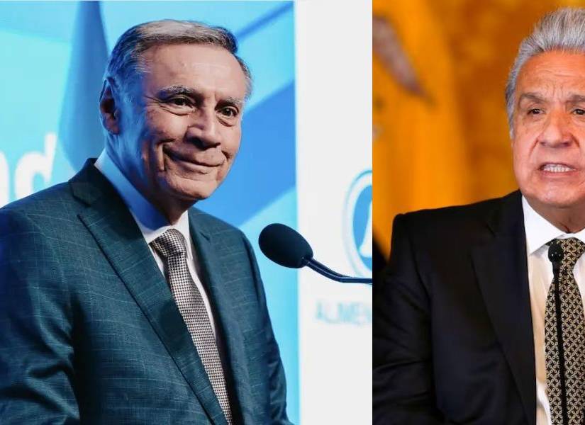 Lenín Moreno y Jamil Mahuad, expresidentes de Ecuador