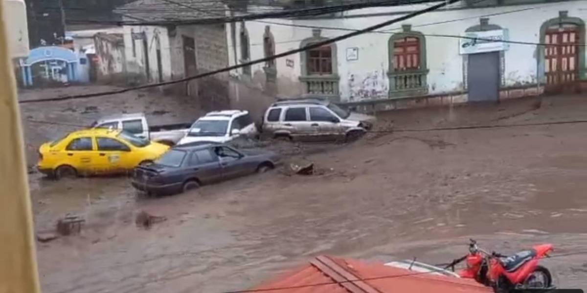 Más de 16 familias perjudicadas por aluvión en Guano, Chimborazo