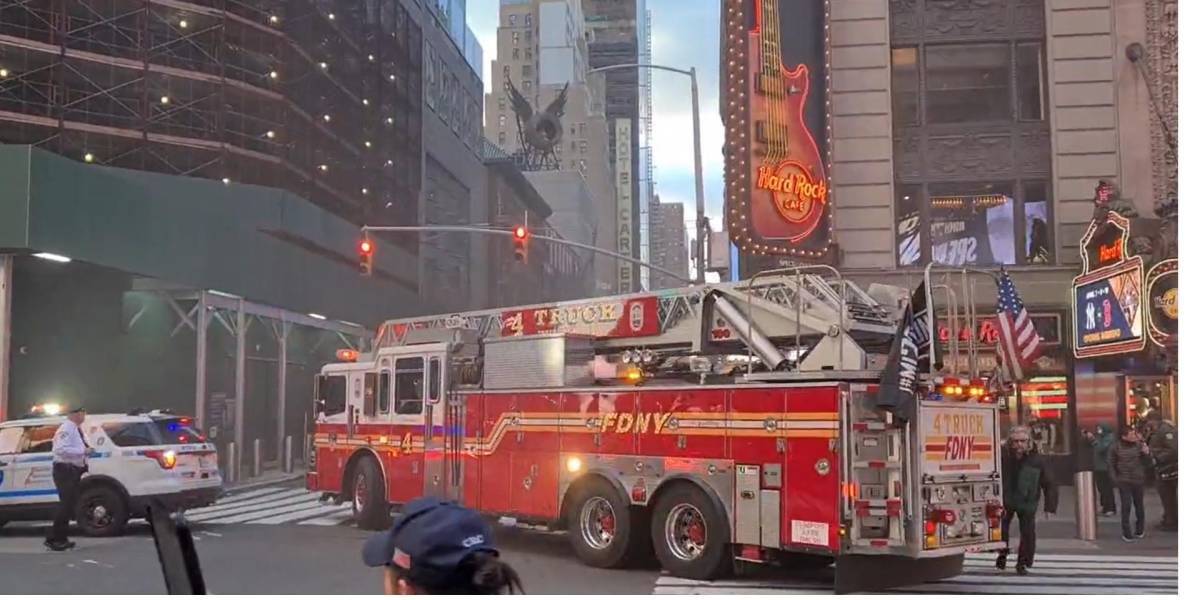 Fuerte explosión provocó pánico en Times Square, Nueva York