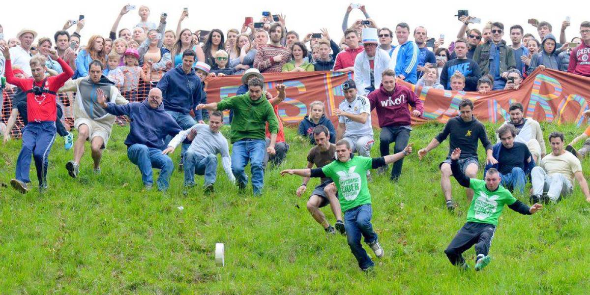 El Cheese Rolling en acción