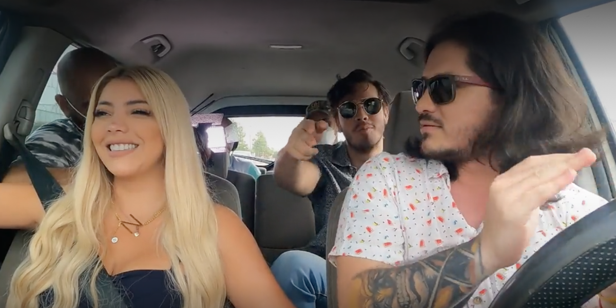Así se vivió el carpool de El Poder del Amor 2 con Logan, Nathalie Carvajal y Hernán Del Pozo