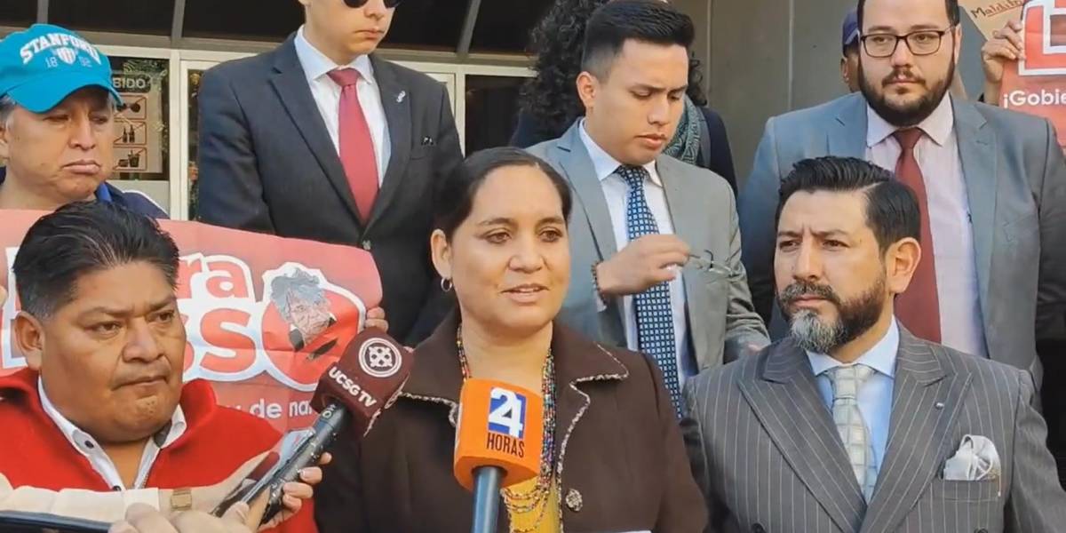 Mireya Pazmiño presenta una denuncia, en la Fiscalía, contra Guillermo Lasso por peculado