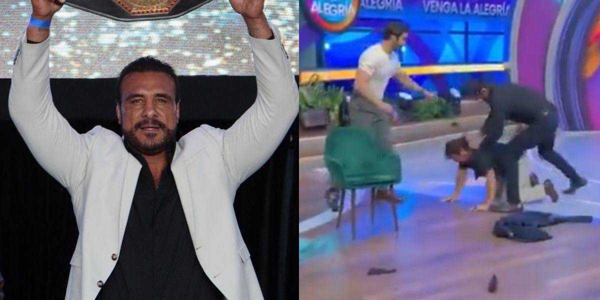 Alberto del Río golpea a varios integrantes del matinal Venga la Alegría en México