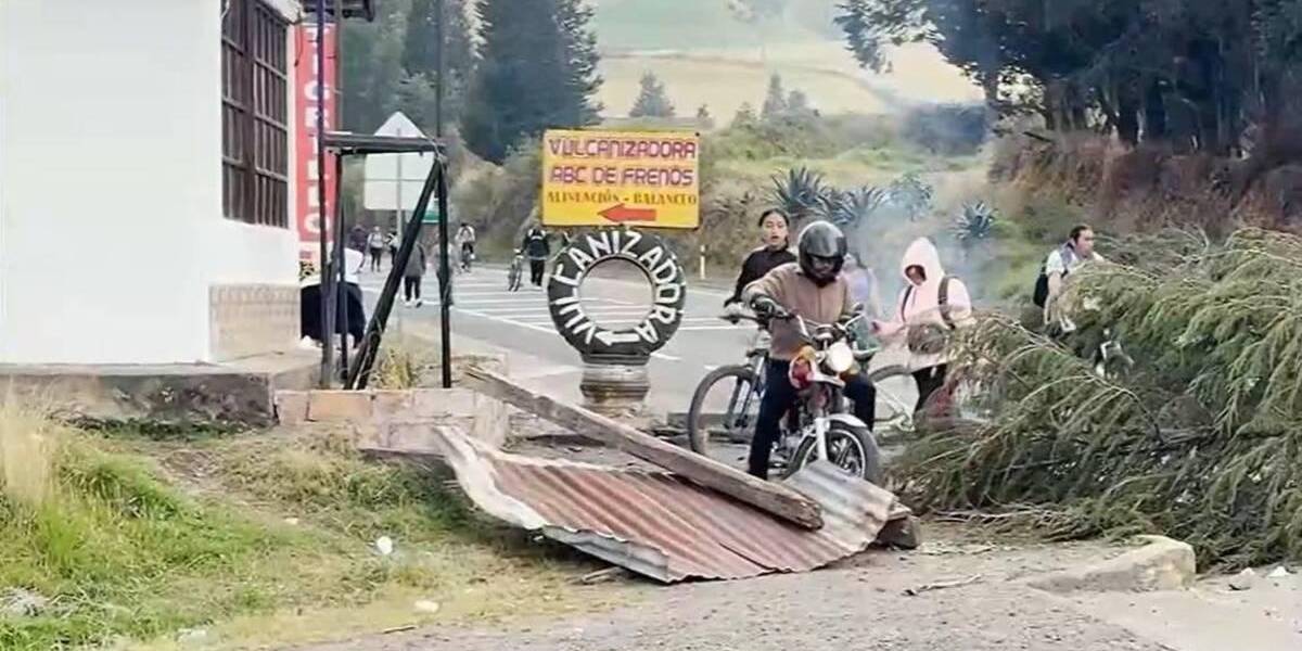 Paro Nacional Ecuador: Ciudadanos del norte de Pichincha sortearon obstáculos para ir a sus trabajos