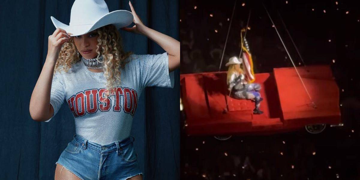 Una falla técnica puso en riesgo a Beyoncé durante su concierto en Houston