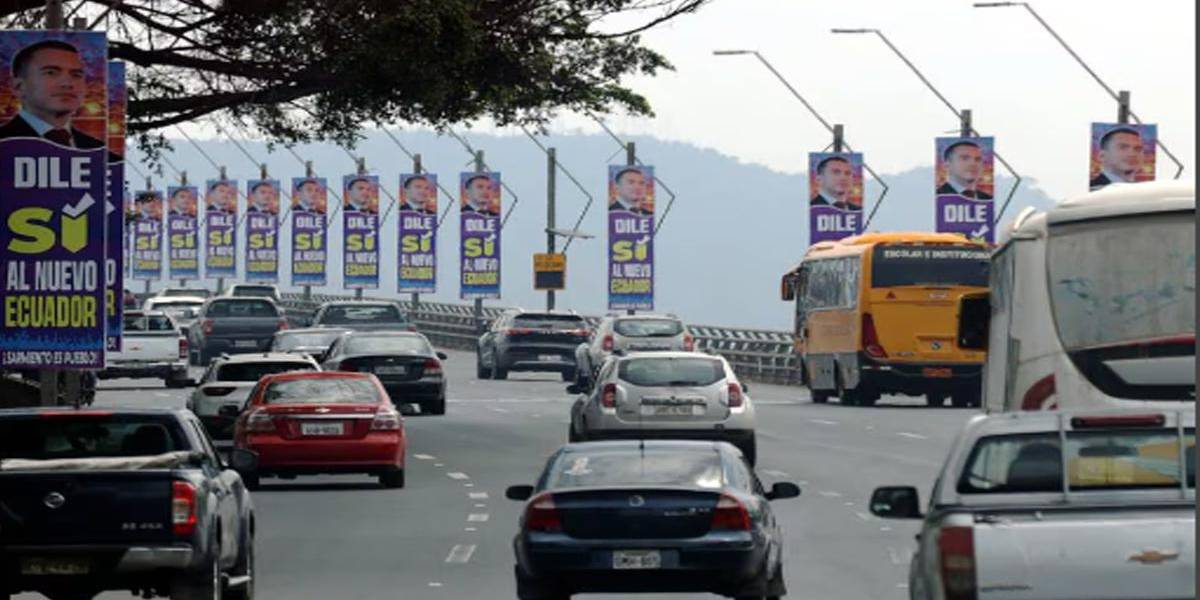 Consulta Popular 2024 | La campaña electoral pasa desapercibida, solo el presidente Daniel Noboa y su movimiento político, recorren cantones para motivar el voto