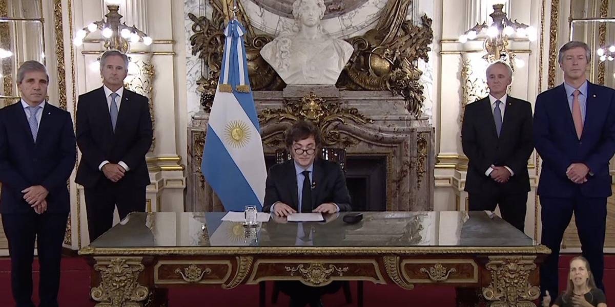 Imagen de archivo del presidente de Argentina, Javier Milei.