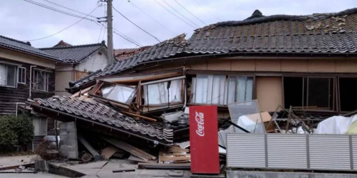 Las imágenes del fuerte terremoto que sacudió a Japón en Año Nuevo