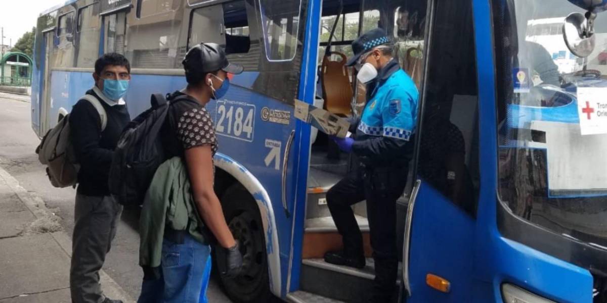 Municipio de Quito autorizó 100% de aforo en buses de transporte público