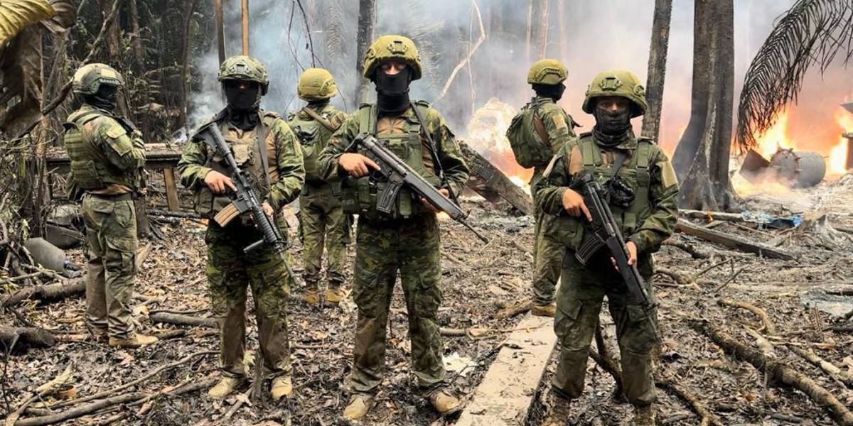 Laboratorio de droga fue desmantelado por Fuerzas Armadas, en Sucumbíos