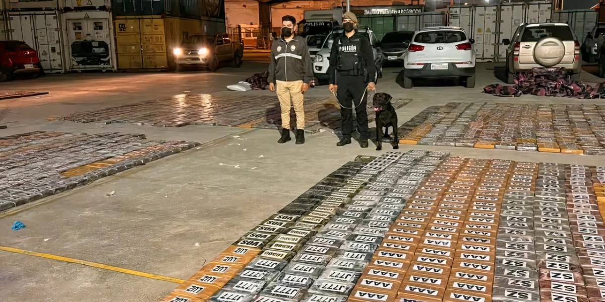 Casi 4 toneladas de cocaína son incautadas en Guayaquil con destino a África