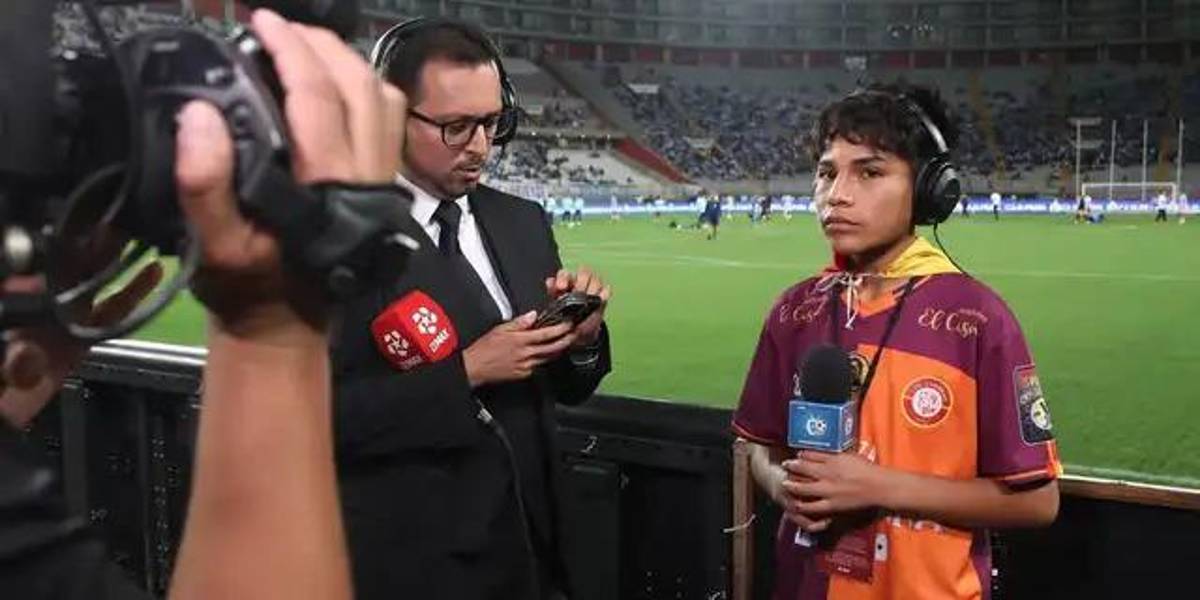 Pol Deportes cumple un sueño: fue invitado y cubrió un partido para la televisión peruana