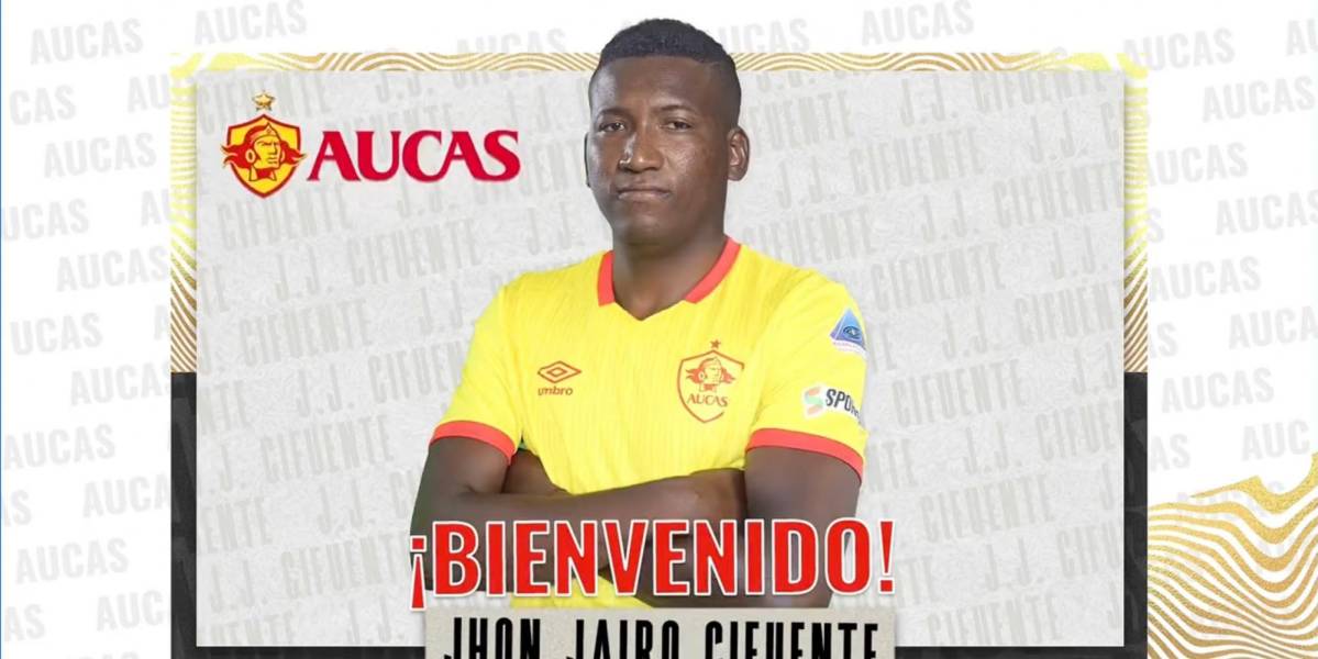 Aucas anuncia a Jhon Jairo Cifuente como su nuevo delantero