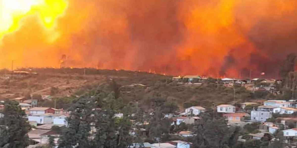Zonas de Chile en alerta roja por incendios que han destruido más de 800 hectáreas