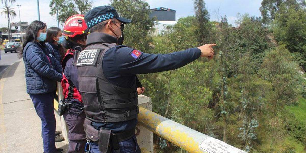 Quito: 36 casos de riesgo suicida se han dado en los puentes de Gualo y El Chiche