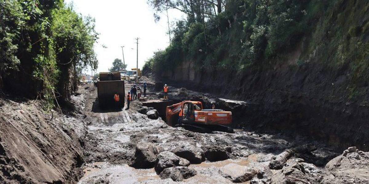 Quito: la quebrada que produjo el aluvión en La Comuna y La Gasca se volvió a tapar