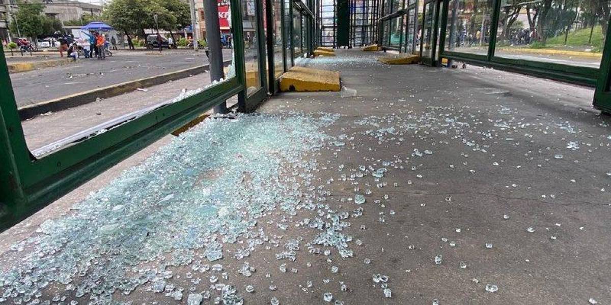 Quito: Paradas y unidades del Trolebús y la Ecovía afectadas por manifestaciones