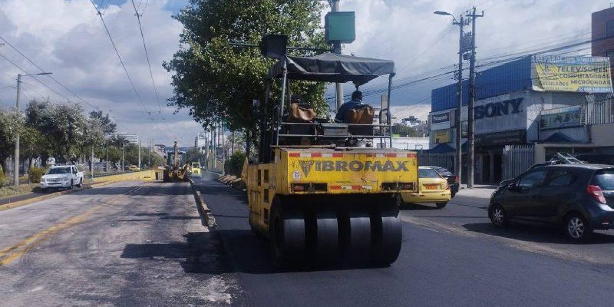 Quito: la rehabilitación vial de la avenida Capitán Ramón Borja durará 50 días