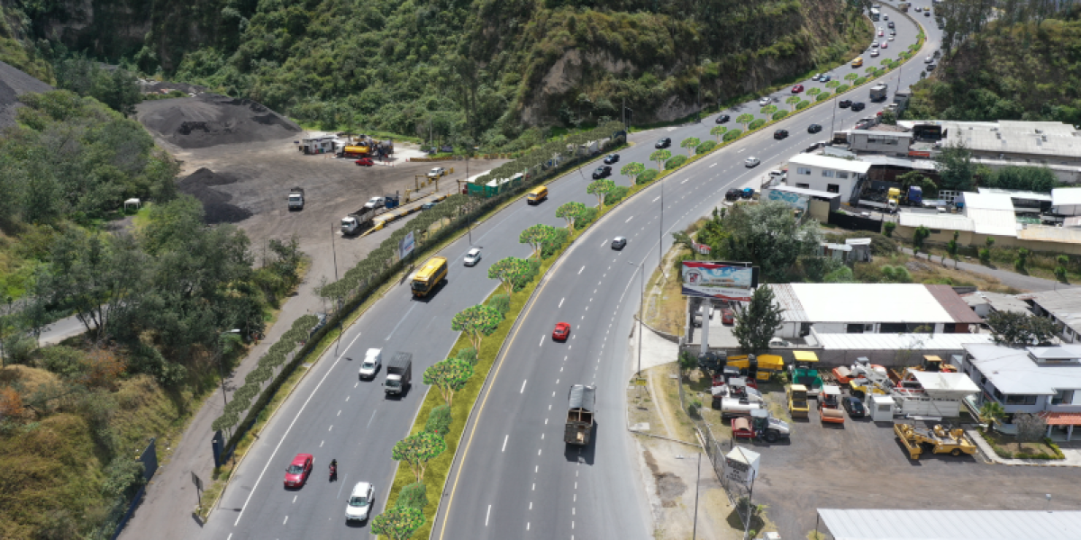 Quito: la avenida Simón Bolívar tendrá un cierre de su carril izquierdo durante el feriado para reducir los siniestros de tránsito