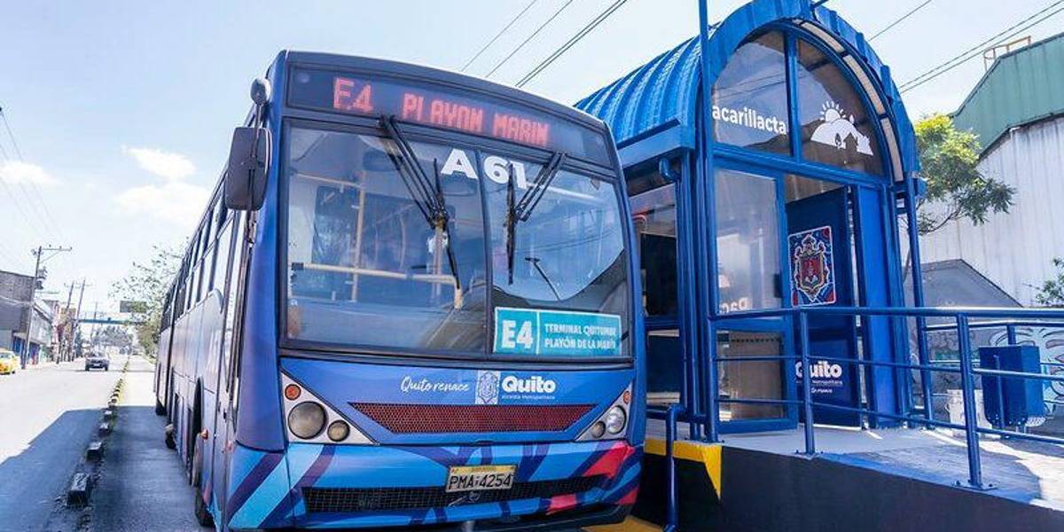 Quito | Las rutas de la Ecovía y el Trolebús cambiaron temporalmente por la marcha convocada por Daniel Noboa, el 12 de agosto