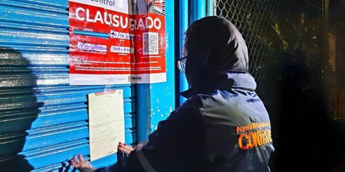 Quito: tres locales que funcionaban irregularmente fueron clausurados