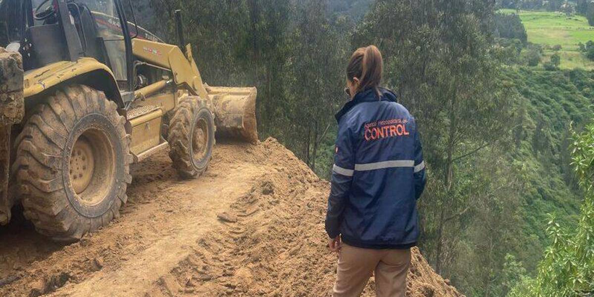 Las autoridades detectaron escombros en la quebrada del río San Pedro, cerca del volcán Ilaló